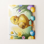 Schattigee paaskip 1, paasfeest legpuzzel (Verticaal)