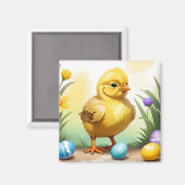 Schattigee paaskip 1, paasfeest magneet (Voorkant / Achterkant)