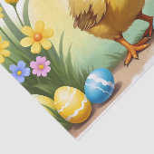 Schattigee paaskip 1, paasfeest tissuepapier (Detail)