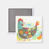 Schattigee paaskip en eitje magneet (Voorkant / Achterkant)