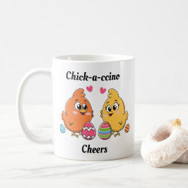 Schattigee paaskippen koffiemok