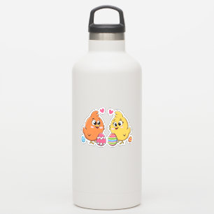 Schattigee paaskippen sticker