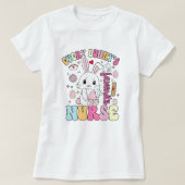Schattigee paaskoester Bunny Shirt; Fun Spring Med T-shirt (Design voorkant)