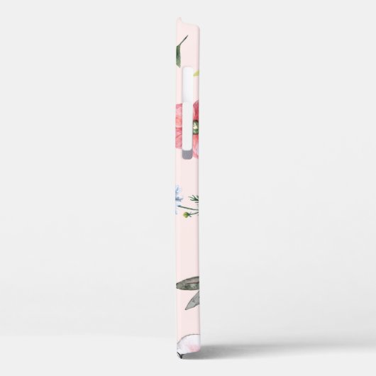 Schattigee paaskonijnen bloemenpatroon Case-Mate iPhone case (Achterkant / Links)