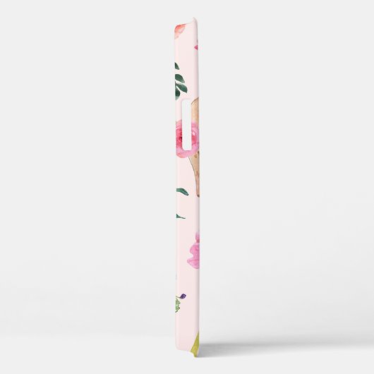 Schattigee paaskonijnen bloemenpatroon Case-Mate iPhone case (Achterkant / Rechts)