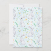 Schattigee paaskonijntjes Waterverf Feestdagenkaart (Voorkant)