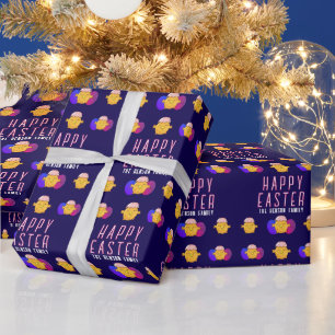 Schattigee paaskuiken en eieren Happy Easter Holid Cadeaupapier