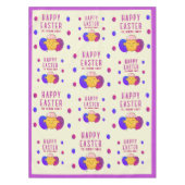 Schattigee paaskuiken en eieren Happy Easter Holid Tafelkleed (Voorkant)