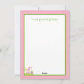 Schattigee paasmand bloem kabouter feestdagenkaart (Achterkant)