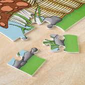 Schattigee paasmand Uil Legpuzzel (Zijkant)