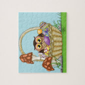 Schattigee paasmand Uil Legpuzzel (Verticaal)