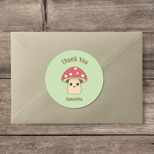 Schattigee paddenstoel Dank u Sticker