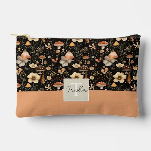Schattigee paddenstoel en bloemen Herfst Patroon Etui (Voorkant)