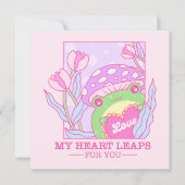 Schattigee paddenstoel en kikker - My Heart Leaps (Voorkant)