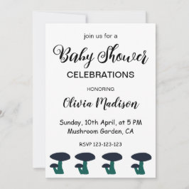 Schattigee paddenstoel Gender Neutraal Baby shower Kaart