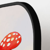 Schattigee paddenstoel illustratie pickleball paddle (Links Detail)