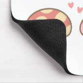 Schattigee paddenstoel in mijn hart voor jou liefd muismat (Hoek)