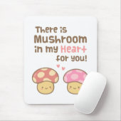 Schattigee paddenstoel in mijn hart voor jou liefd muismat (Met muis)