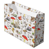 Schattigee paddenstoel kikker slak woud patroon groot cadeauzakje (Voorkant Gekanteld)