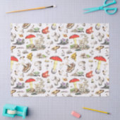 Schattigee paddenstoel kikker slak woud patroon tissuepapier (Craft)
