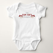 Schattigee paddenstoel Little Fun Guy Baby shower  Romper (Voorkant)