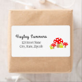 Schattigee paddenstoel paddenstoel patch etiket (Insitu)