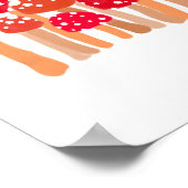 Schattigee paddenstoel Patch Poster (Hoek)