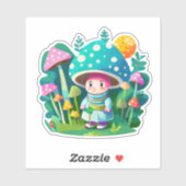 Schattigee paddenstoel sticker pack (Vel)