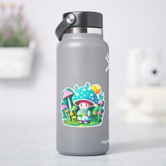 Schattigee paddenstoel sticker pack (HydroFlask)