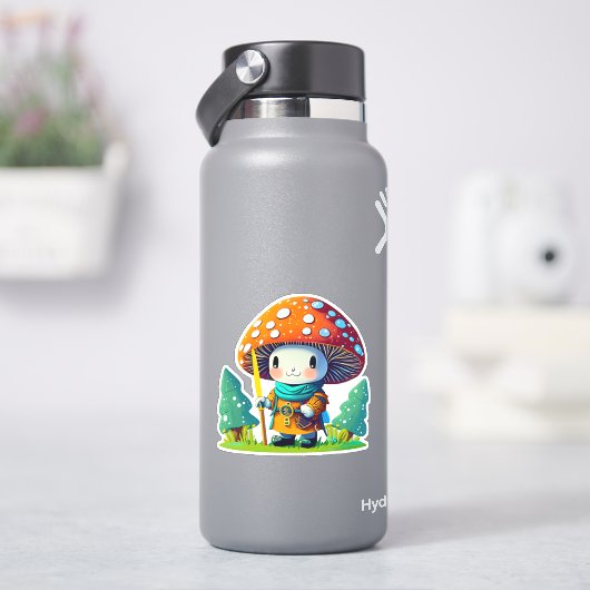 Schattigee paddenstoel sticker pack (HydroFlask)