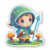 Schattigee paddenstoel sticker pack (Voorkant)