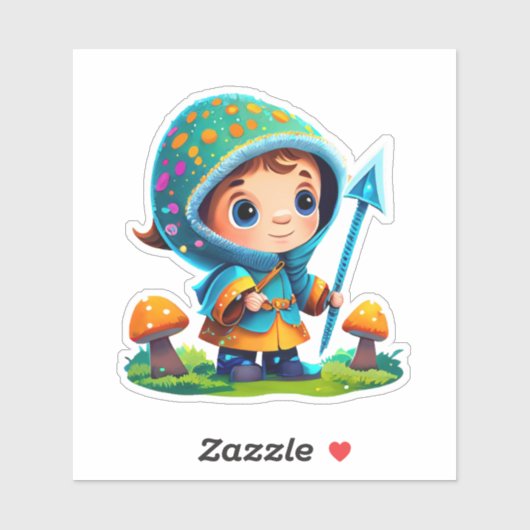 Schattigee paddenstoel sticker pack (Vel)