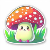 Schattigee paddenstoel sticker pack (Voorkant)