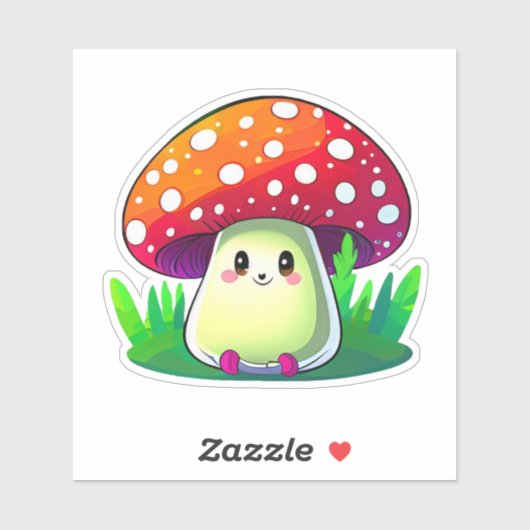 Schattigee paddenstoel sticker pack (Vel)