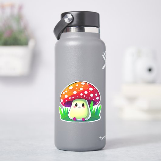 Schattigee paddenstoel sticker pack (HydroFlask)