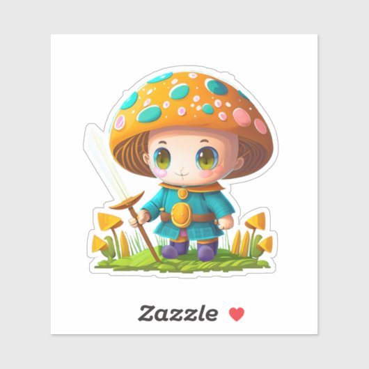 Schattigee paddenstoel sticker pack (Vel)