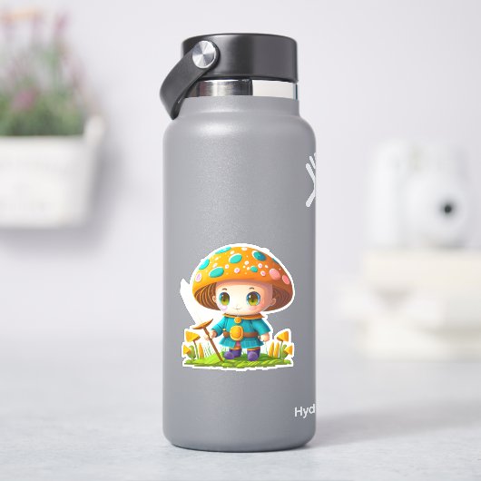 Schattigee paddenstoel sticker pack (HydroFlask)