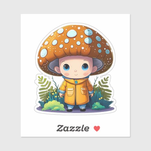 Schattigee paddenstoel sticker pack (Vel)