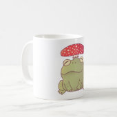 Schattigee paddenstoel Toad Doodle Koffiemok (Voorkant links)