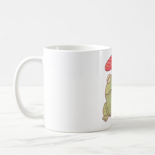 Schattigee paddenstoel Toad Doodle Koffiemok (Links)