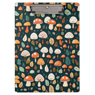Schattigee paddenstoelen bladeren cottage core des klembord