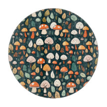 Schattigee paddenstoelen bladeren cottage core des