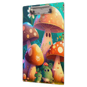 Schattigee paddenstoelen in het bos Spiral Notitie Klembord (Links)