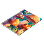 Schattigee paddenstoelen in het bos Spiral Notitie Notitieboek (Linkerzijde)