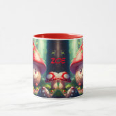 Schattigee paddenstoelen in het bos - veel succes mok (Midden)