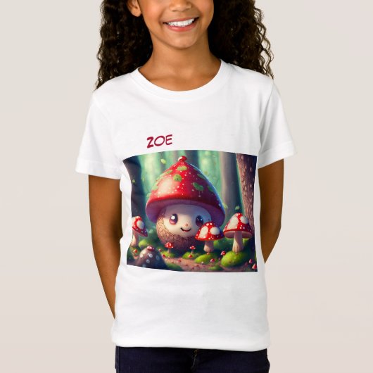 Schattigee paddenstoelen in het bos - veel succes t-shirt (Voorkant)