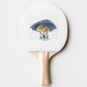 Schattigee paddenstoelen Ping Pong Paddle Tafeltennisbatje (Achterkant)