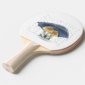 Schattigee paddenstoelen Ping Pong Paddle Tafeltennisbatje (Voorkant Gekanteld)