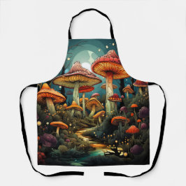 Schattigee paddenstoelen schort