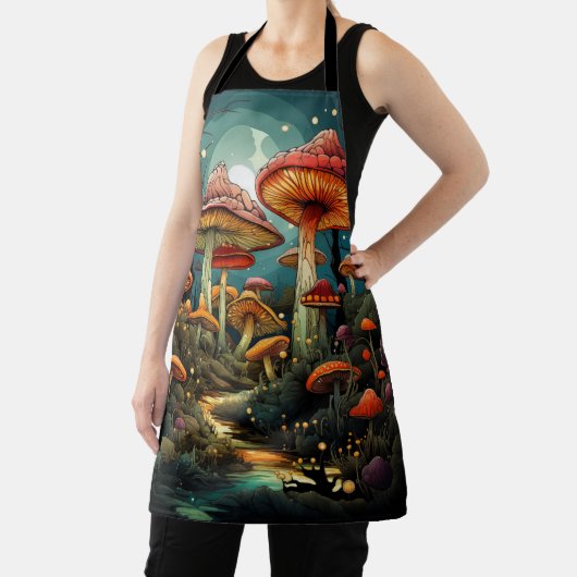 Schattigee paddenstoelen schort (Insitu)